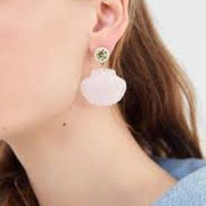 Urban Outfitters Pink Shell Earrings